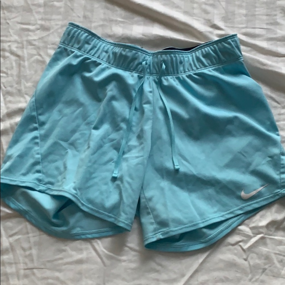 LIGHT BLUE NIKE DRI FIT SHORTS